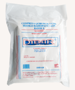 Compresa Quirurgica DIBAR No Esteril Pqt C/6