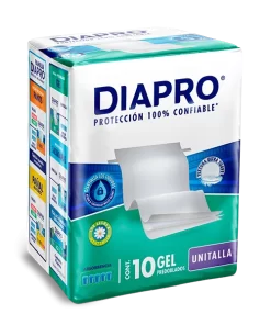 Pañal Adulto Predoblado Unitalla DIAPRO c/10pza