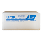 Jeringa Desechable Nipro 3ml C/100 pzs