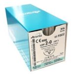 Sutura Atramat Seda Negra C/Aguja, 0, 1, 2-0, 3-0