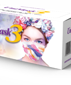 Cubrebocas Quirúrgico 3 Pliegues UniMask3 c/50pz