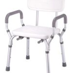 Bancos para Ducha de Aluminio Brazos y Respaldo Desmontables