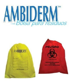 Bolsa para residuos peligrosos  Ambiderm paq. c/50