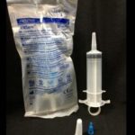 Jeringa para irrigar con anillo esteril